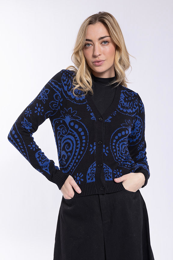Intarsia Cardi