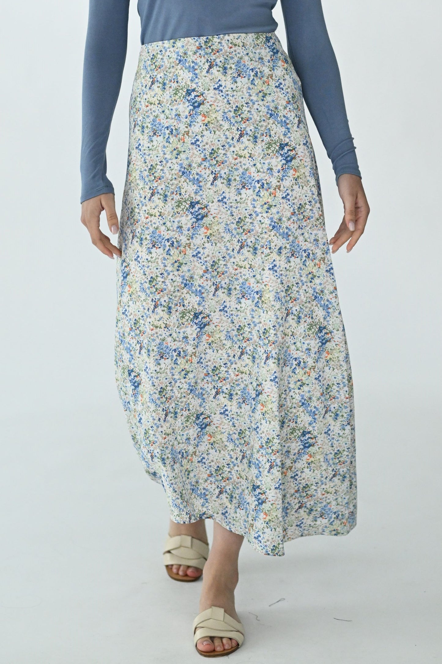 Floral maxi skirt