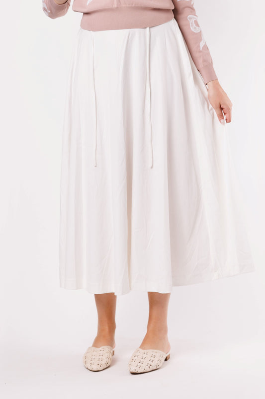 Aline skirt with shoestring tie