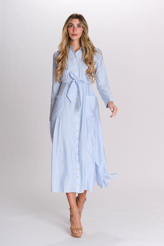 Button Down Pocket Dress