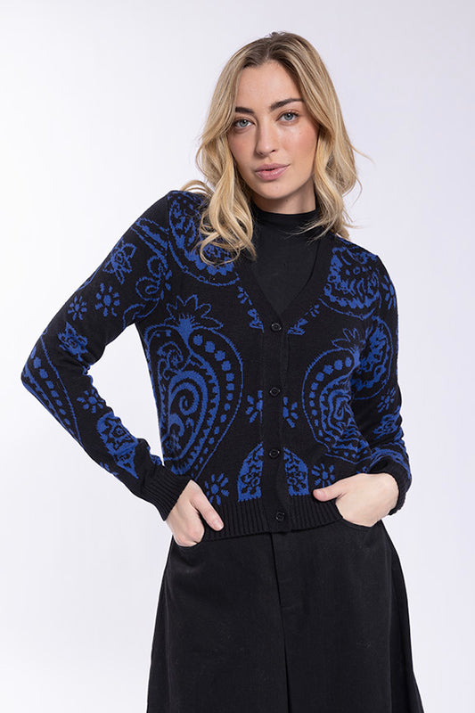 Intarsia Cardi