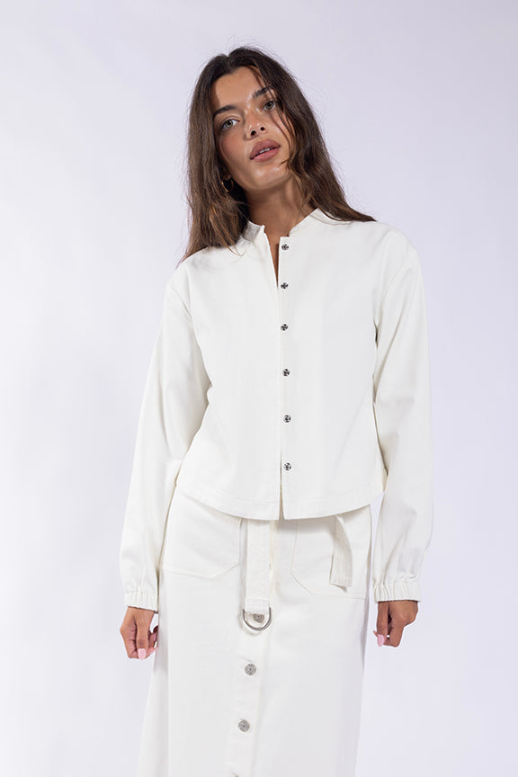 EMBROIDERED BACK DENIM JACKET