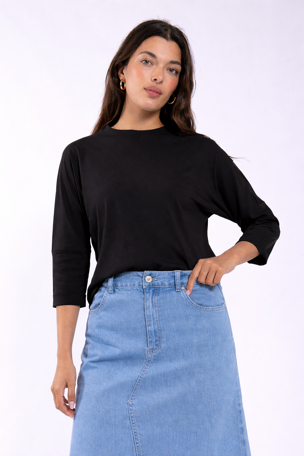 RELAXED BASIC JERSEY TEE