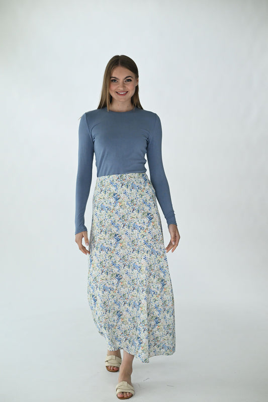 Floral maxi skirt