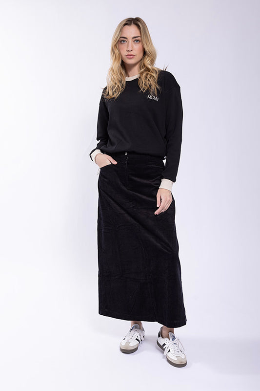Basic Corduroy Midi Skirt