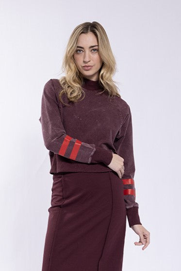 Stripe Detail Sweatshirt