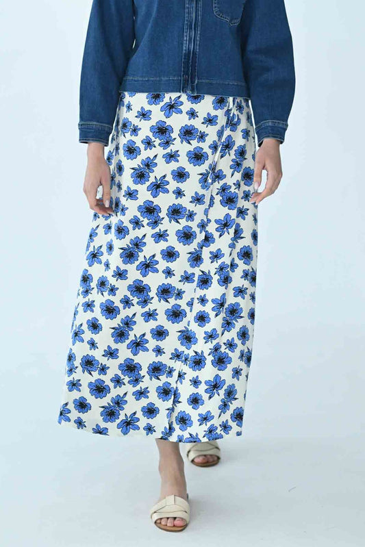 Floral Wrap Skirt